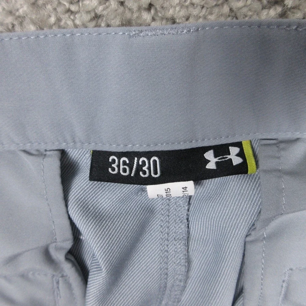 Under Armour Pants Mens 36x30‎ Gray Solid Performance Stretch Golf Wick UA Drive